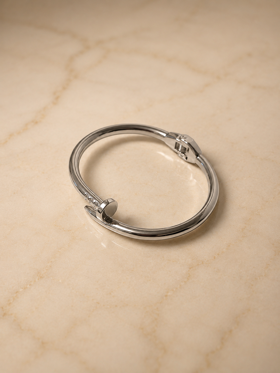Luxury Nail Cuff Bracelet -Gold & Silver Finish